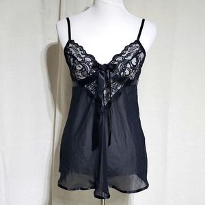 Sexy black baby doll lingerie